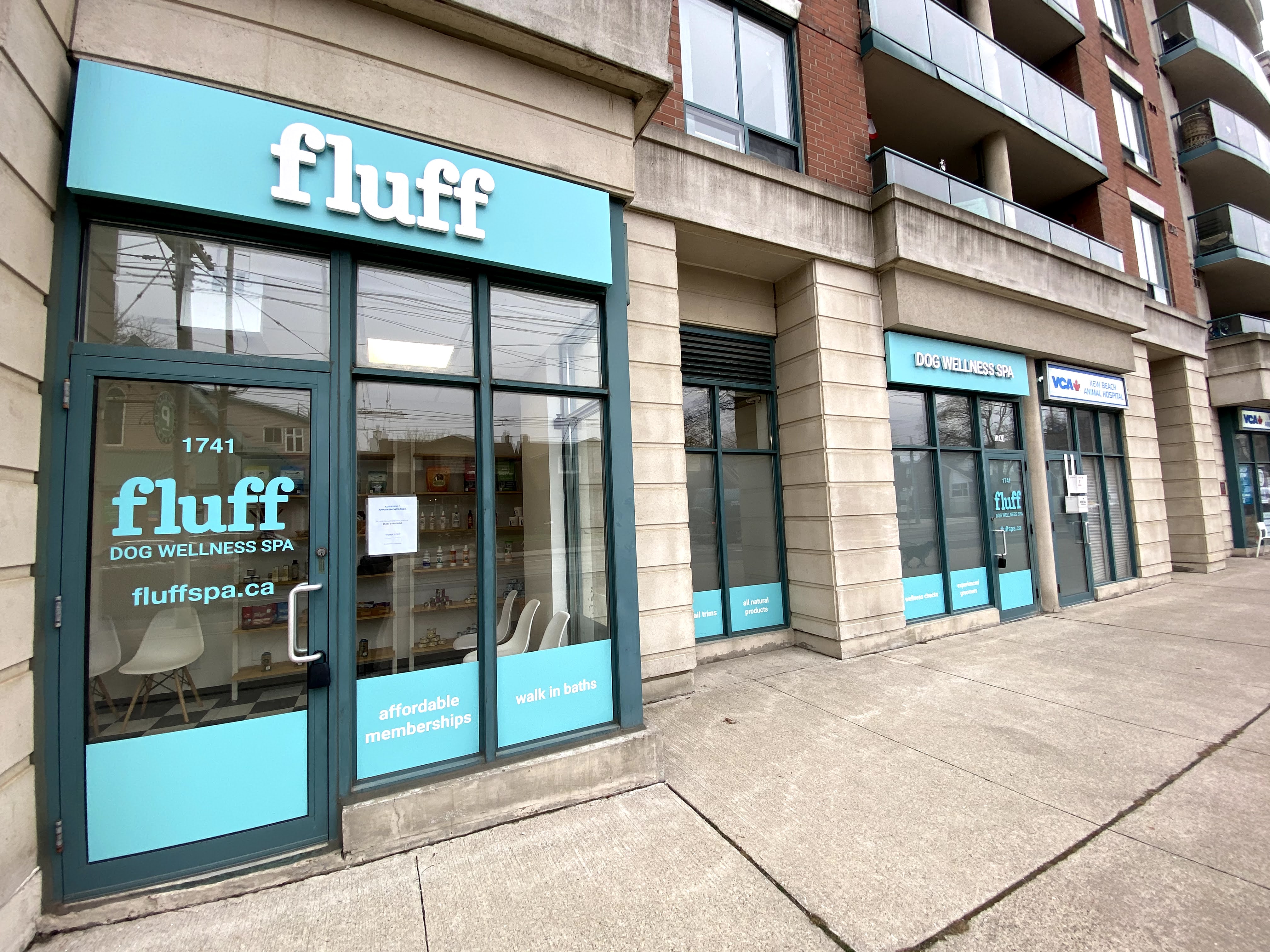 Fluff Dog Wellness Spa | 1741 Queen St E, Toronto, ON M4L 6S5, Canada | Phone: 647.348.0090