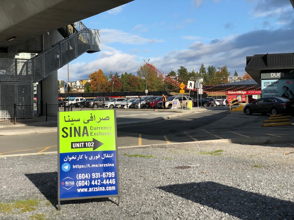 SINA Currency Exchange | 552 Clarke Rd Unit 102, Coquitlam, BC V3J 3X5, Canada | Phone: (604) 931-6799