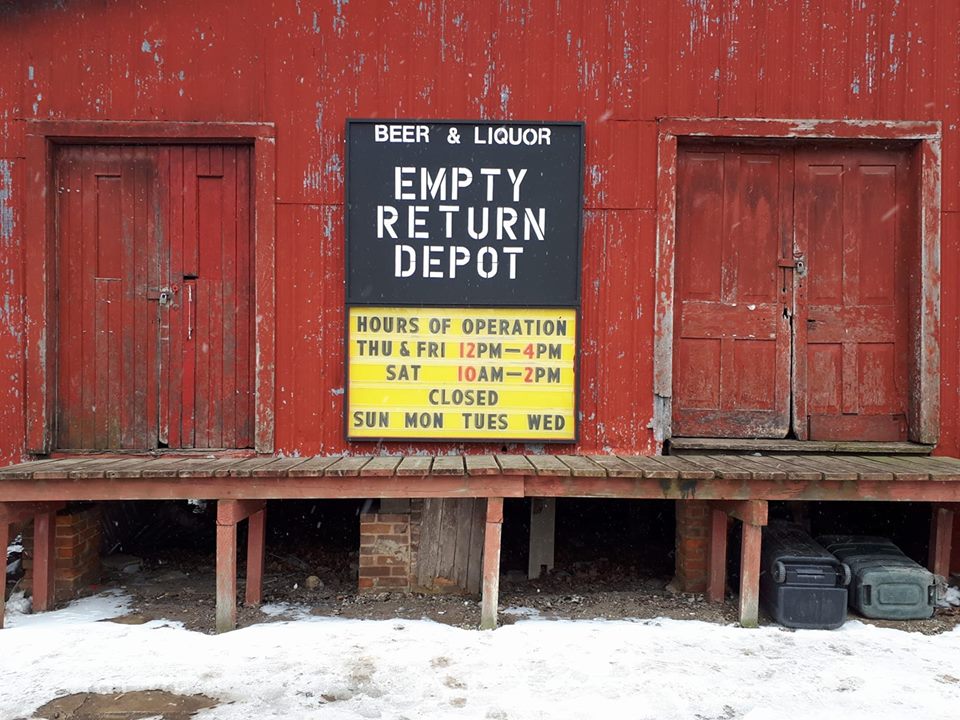 Dresden Empty Bottle Depot | 102 Metcalfe Ave, Dresden, ON N0P 1M0, Canada | Phone: (519) 683-4363
