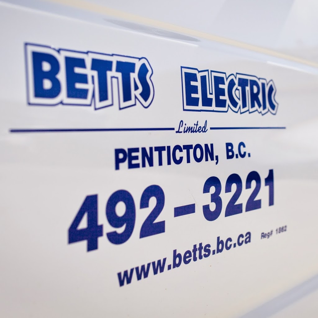 Betts Electric Ltd | 280 Industrial Ave E, Penticton, BC V2A 3H8, Canada | Phone: (250) 492-3221