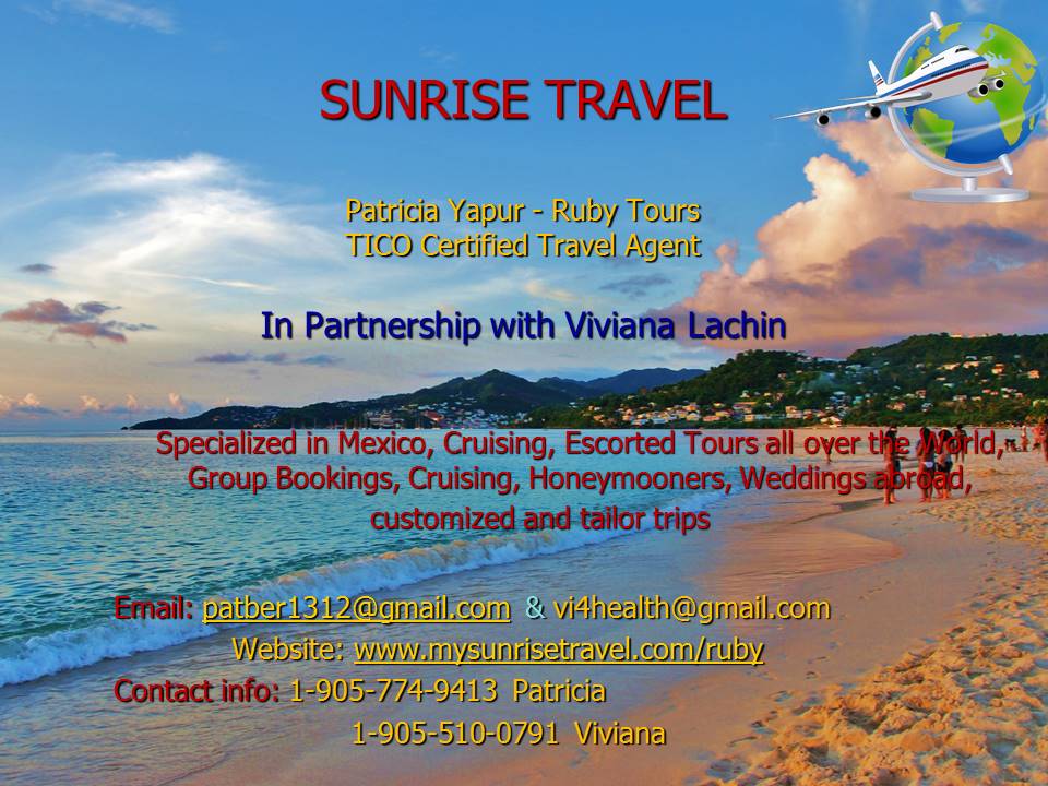 Sunrise Travel Services | 879 Port Maitland Rd, Dunnville, ON N1A 2W6, Canada | Phone: (905) 774-9413