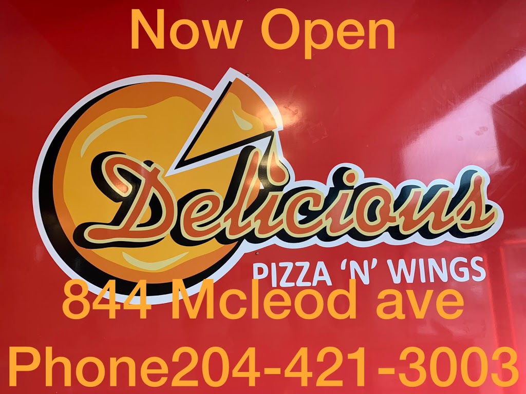 Delicious pizza N Wings | 844 McLeod Ave, Winnipeg, MB R2G 2T7, Canada | Phone: (204) 421-3003