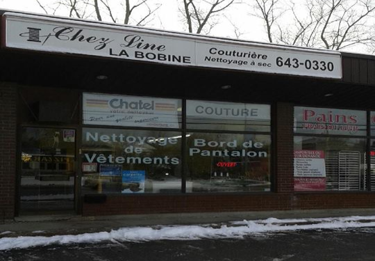 Chez line la bobine - Atelier de couture à Gatineau QC | 842 Boulevard Maloney E, Gatineau, QC J8P 1H1, Canada | Phone: (819) 643-0330