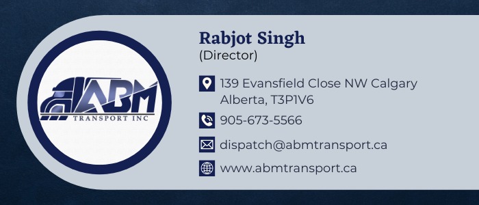 ABM Transport | 139 Evansfield Cl NW, Calgary, AB T3P 1V6, Canada | Phone: (647) 472-5536