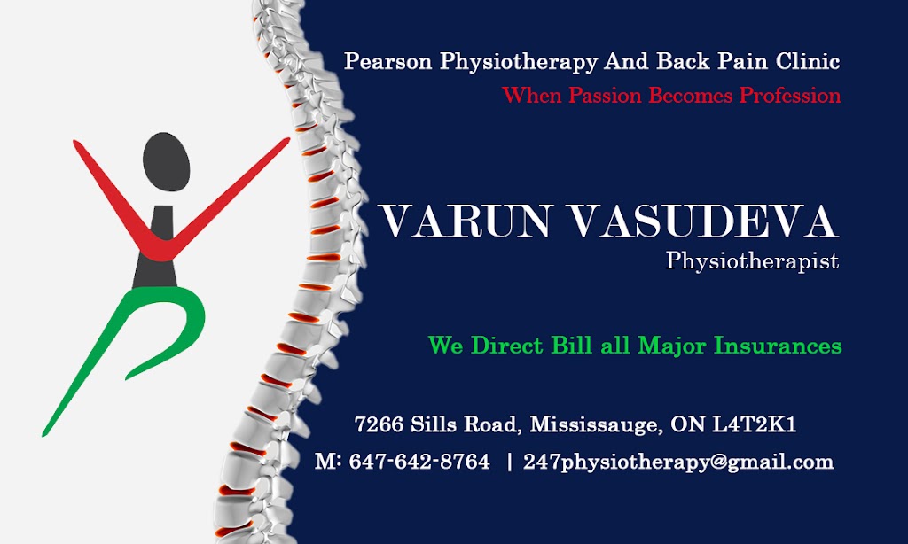 PEARSON PHYSIOTHERAPY AND BACK PAIN CLINIC | 7266 Sills Rd, Mississauga, ON L4T 2K1, Canada | Phone: (647) 642-8764
