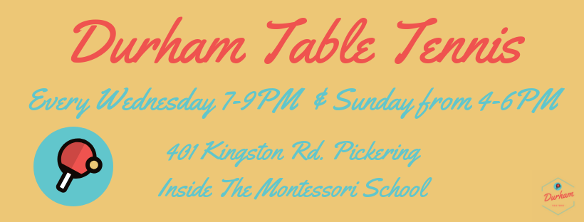Durham Table Tennis | 401 Kingston Rd, Pickering, ON L1V 1A3, Canada | Phone: (647) 328-7761