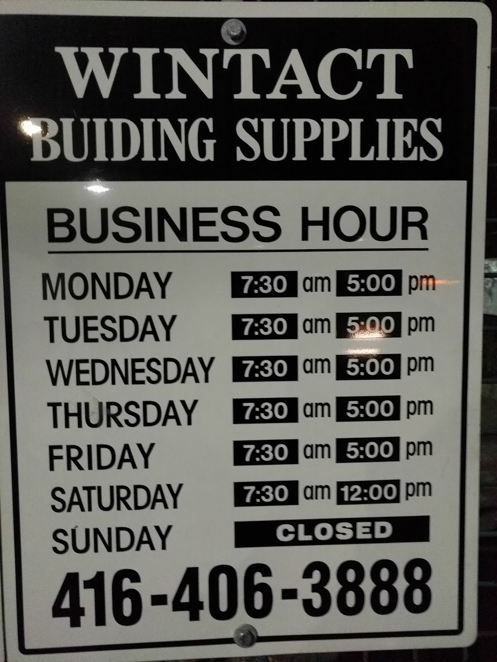Wintact Building Supplies | 443 Coxwell Av, Toronto, ON M4L 3B9, Canada | Phone: (416) 406-3888