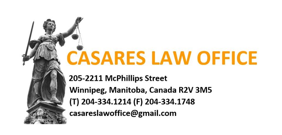 Casares Law Office | 2211 McPhillips St Unit 205, Winnipeg, MB R2V 3M5, Canada | Phone: (204) 334-1214