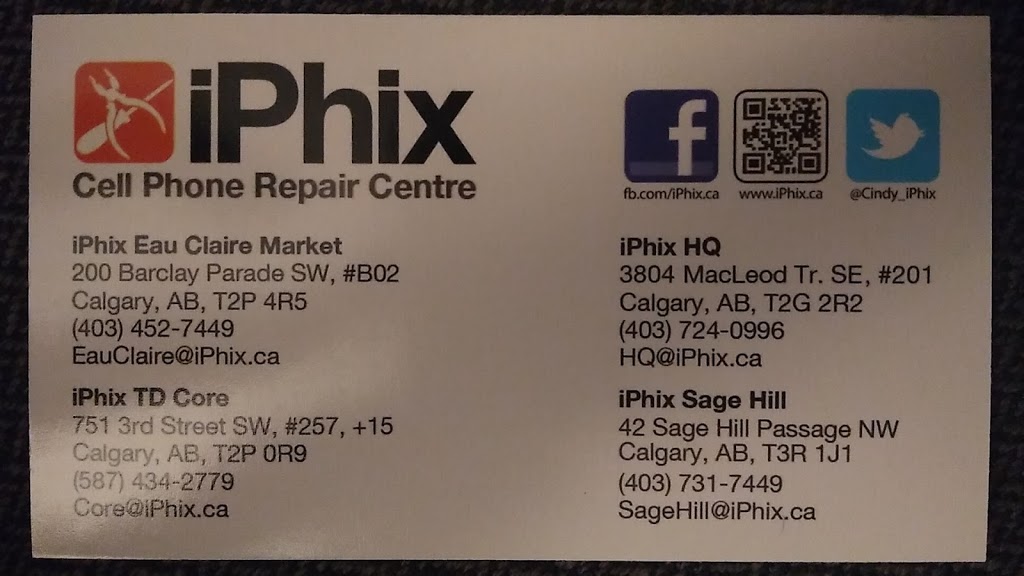 iPhix | 3804 Macleod Trail #201, Calgary, AB T2J 7G9, Canada | Phone: (403) 724-0996