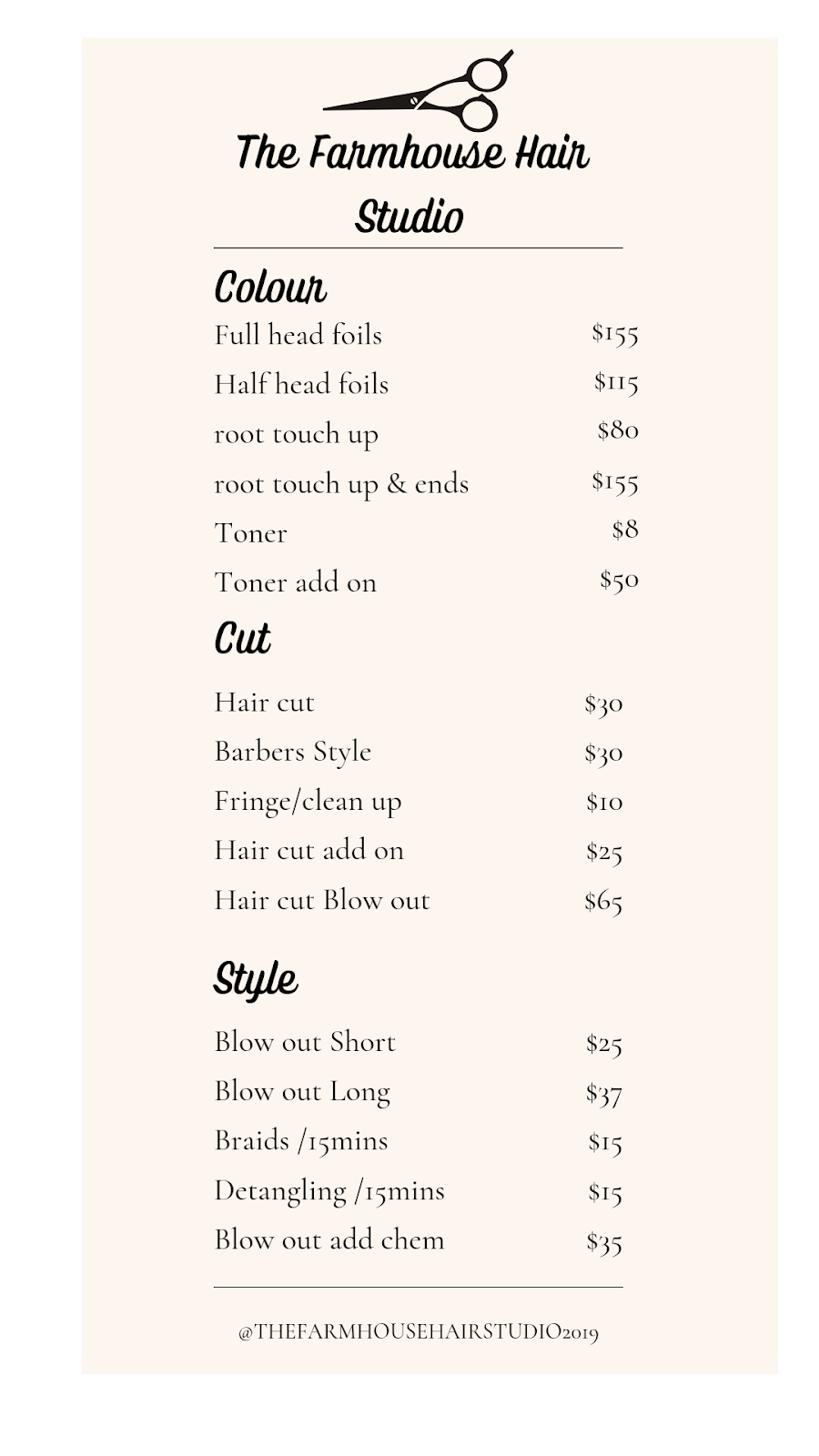 The Farmhouse Hair Studio | 6782 W Saanich Rd, Central Saanich, BC V8M 1J5, Canada | Phone: (778) 351-2529