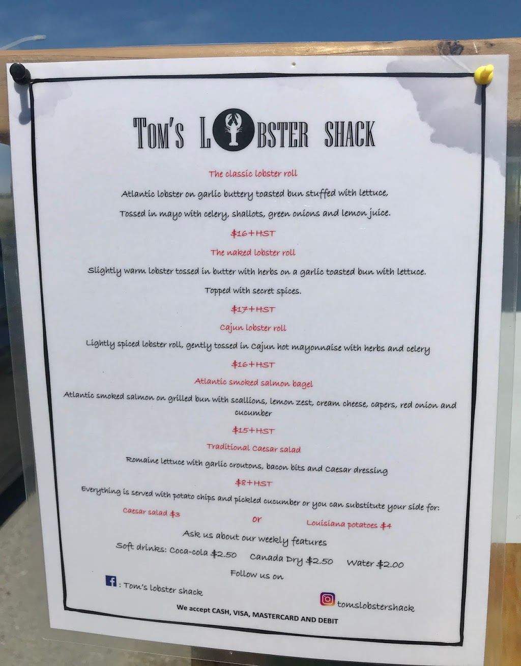 Toms lobster shack | 110 Peggys Point Rd, Peggys Cove, NS B3Z 3S2, Canada | Phone: (902) 943-3950