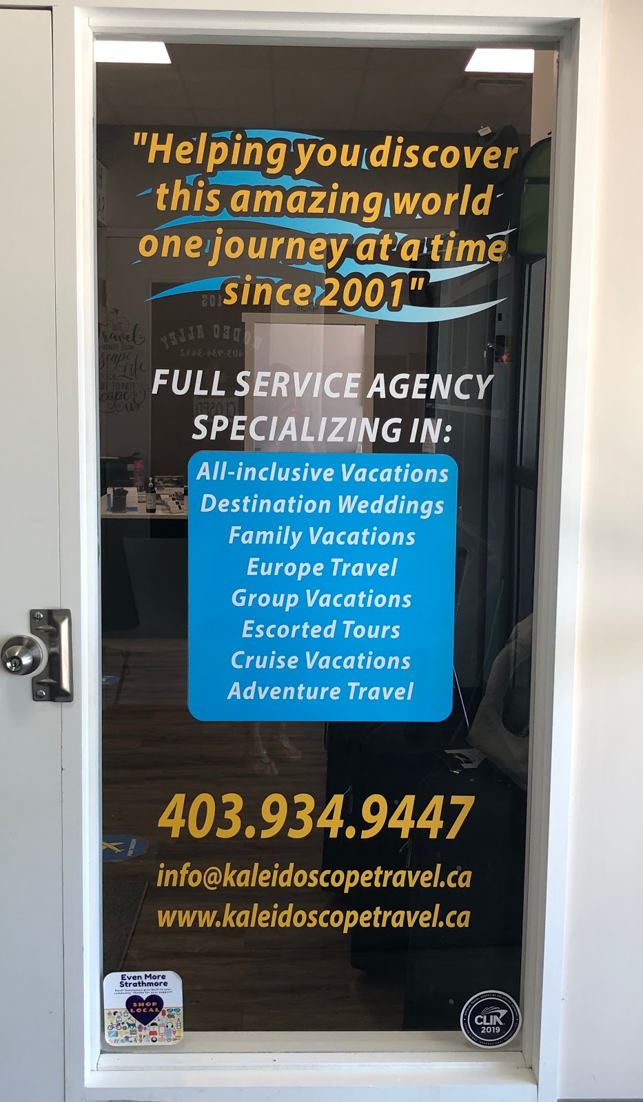 Kaleidoscope Travel and Cruise - Strathmore Centre Mall | 304 3 Ave #108, Strathmore, AB T1P 1Z1, Canada | Phone: (403) 934-9447