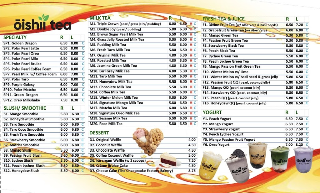 Oishii Tea | 511 Ray Lawson Blvd unit 7, Brampton, ON L6Y 0N2, Canada | Phone: (905) 453-5967