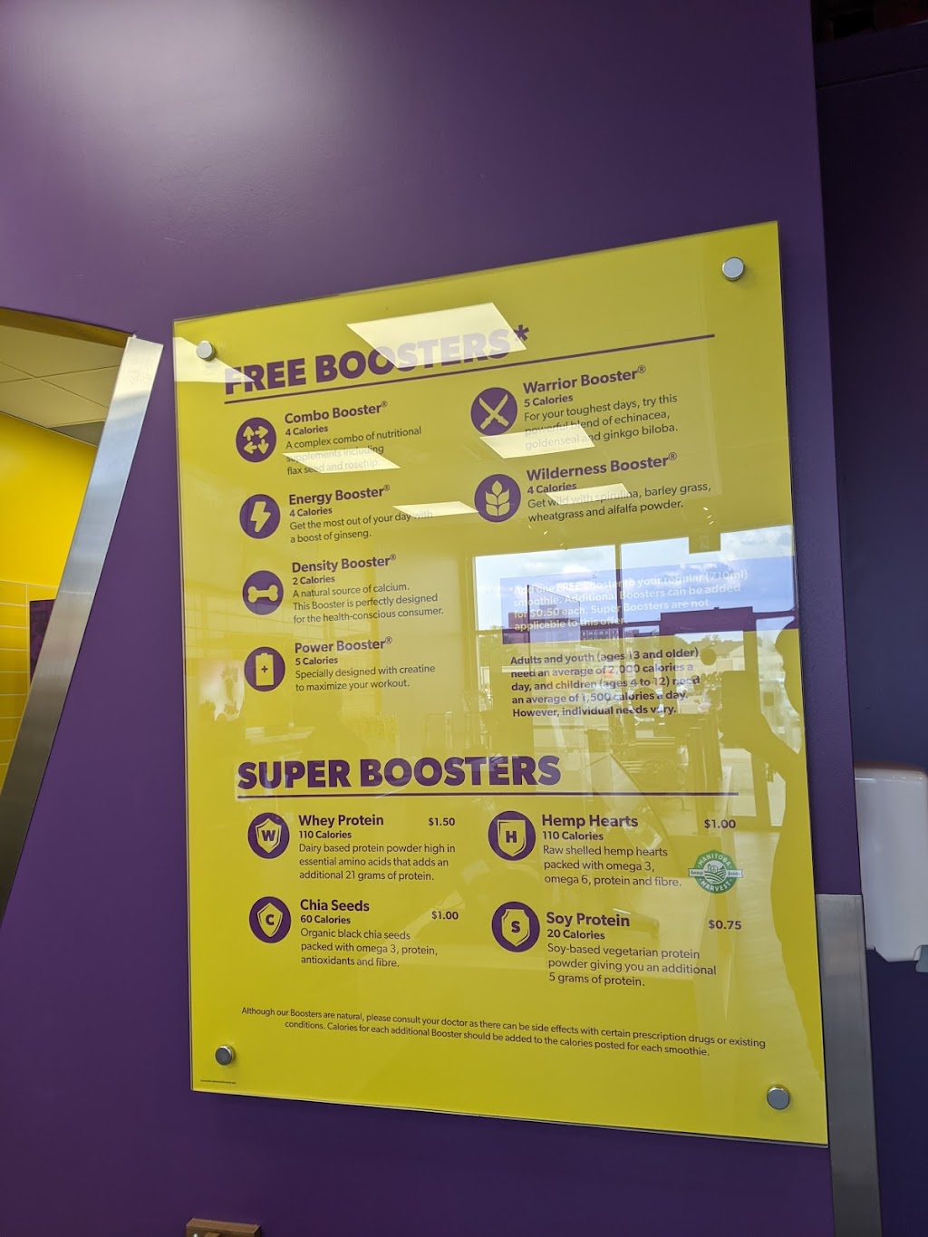 Booster Juice | 6590 Meadowvale Town Centre Cir Unit J03, Mississauga, ON L5N 4B7, Canada | Phone: (905) 542-2500