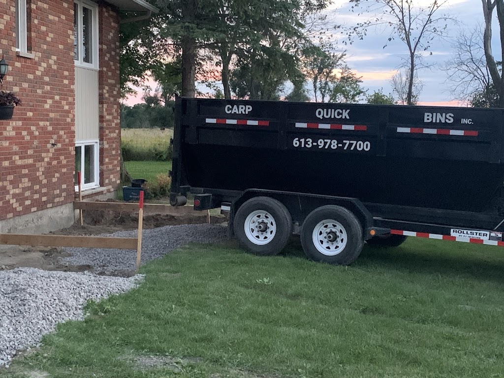 Carp quick bins | 1349 Corkery Rd, Carp, ON K0A 1L0, Canada | Phone: (613) 978-7700