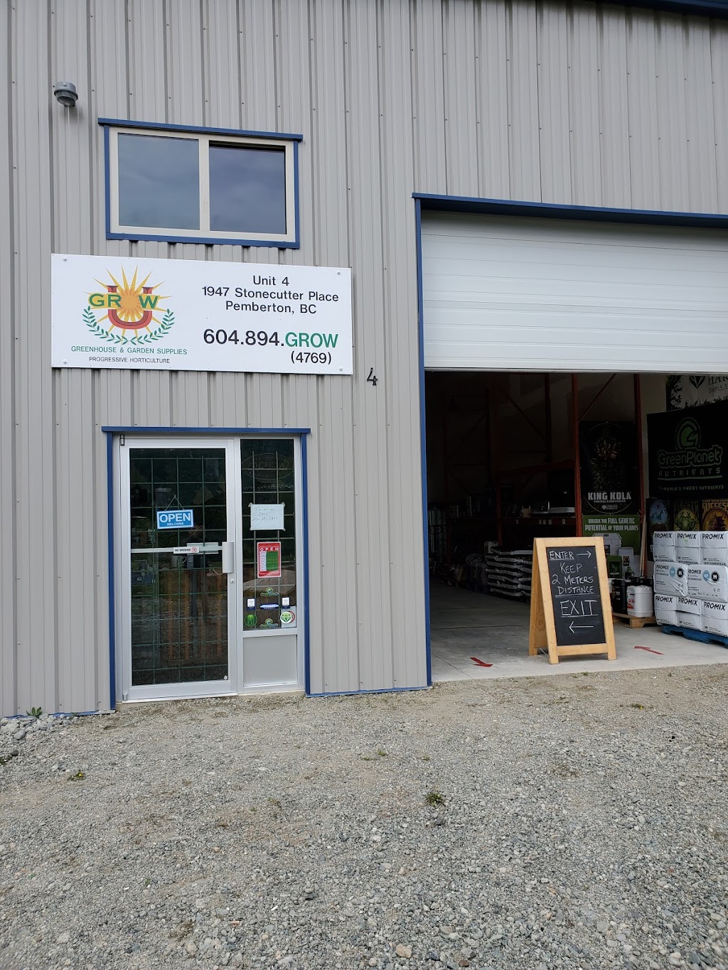 U grow Pemberton | 1947 Stonecutter Pl Unit 4, Mount Currie, BC V0N 2K0, Canada | Phone: (604) 894-4769