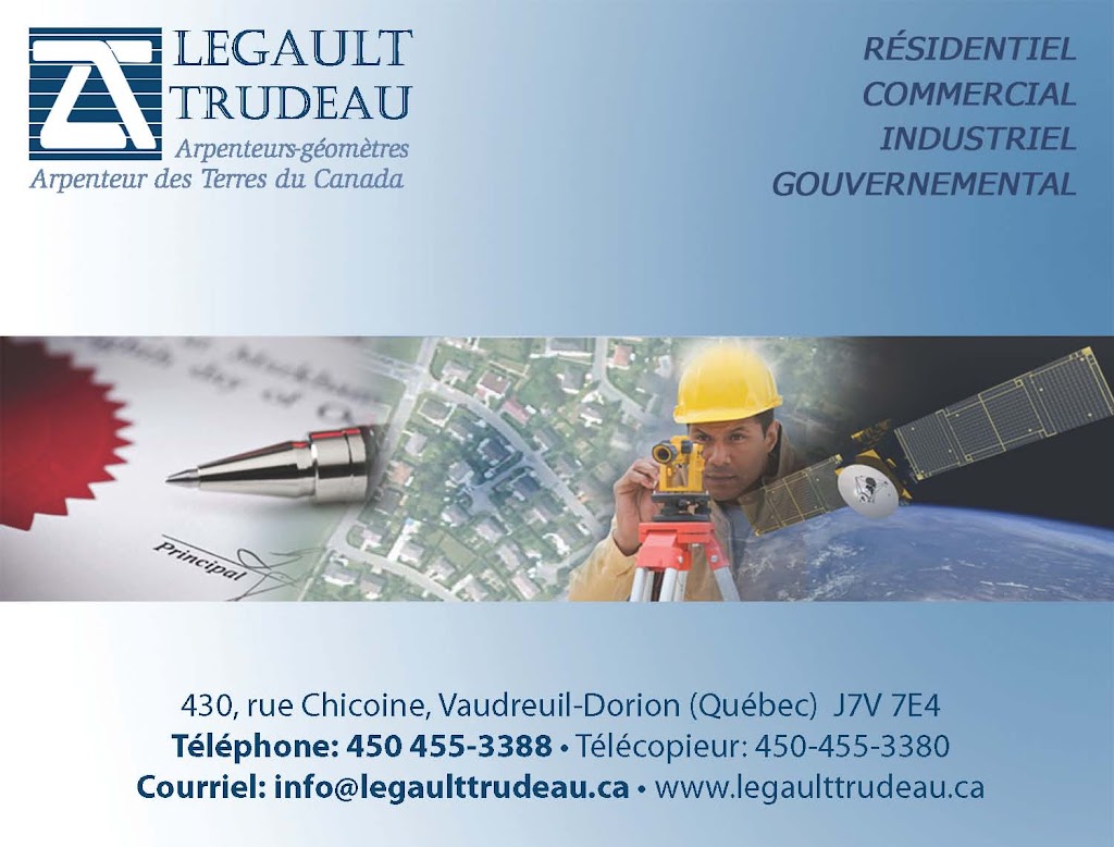 Legault Trudeau, arpenteurs-géomètres | 1732 Rue du Bois Joli, Terrebonne, QC J6X 4S4, Canada | Phone: (514) 990-9433