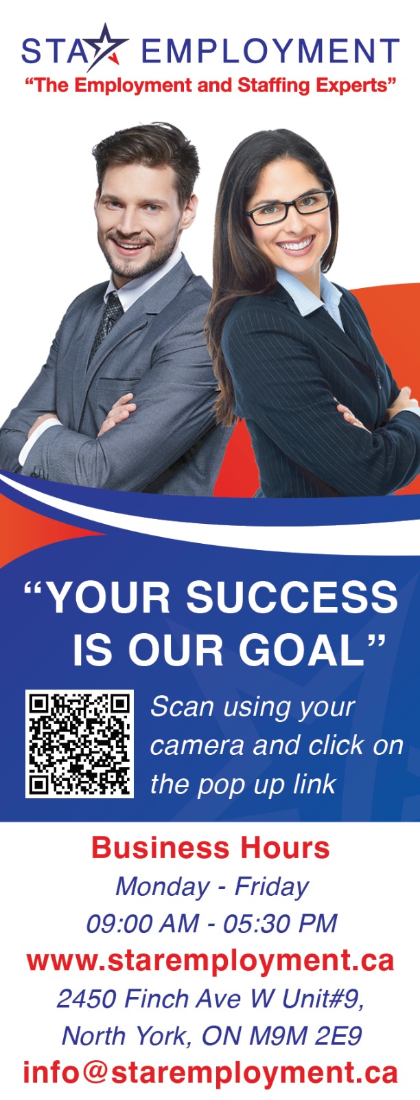 Star Employment | 2450 Finch Ave W Unit 9, North York, ON M9M 2E9, Canada | Phone: (365) 795-0009