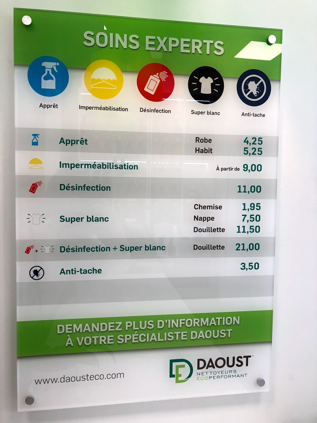Nettoyeur Daoust Ecoperformant | 1389 Avenue du Mont-Royal E, Montréal, QC H2J 1Y8, Canada | Phone: (514) 523-1242