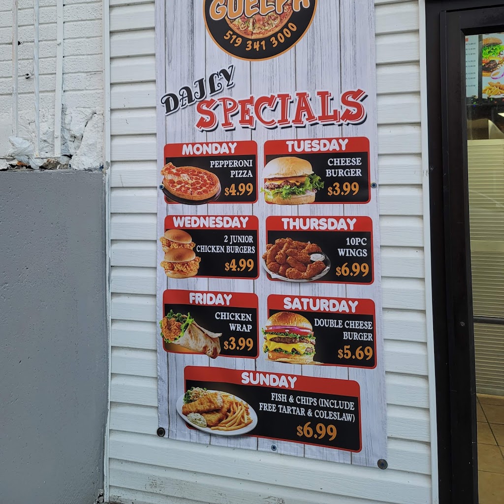 Guelph Pizza, Wings & Burgers | 338 Waterloo Ave Unit B, Guelph, ON N1H 3J8, Canada | Phone: (519) 341-3000