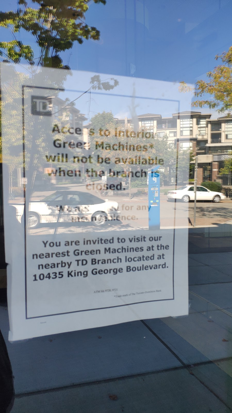 TD Canada Trust ATM | 10835 City Pkwy Unit 103, Surrey, BC V3T 0L2, Canada | Phone: (866) 222-3456