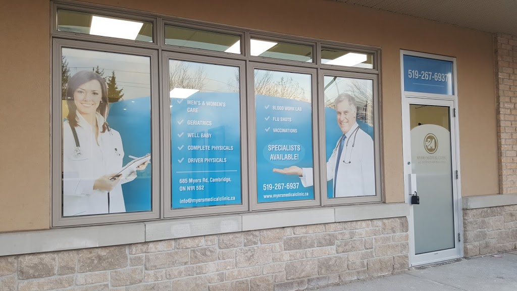 Myers Medical Clinic | health | 106-685 Myers Rd, Cambridge, ON N1R 5S2, Canada | 5192676940 OR +1 519-267-6940
