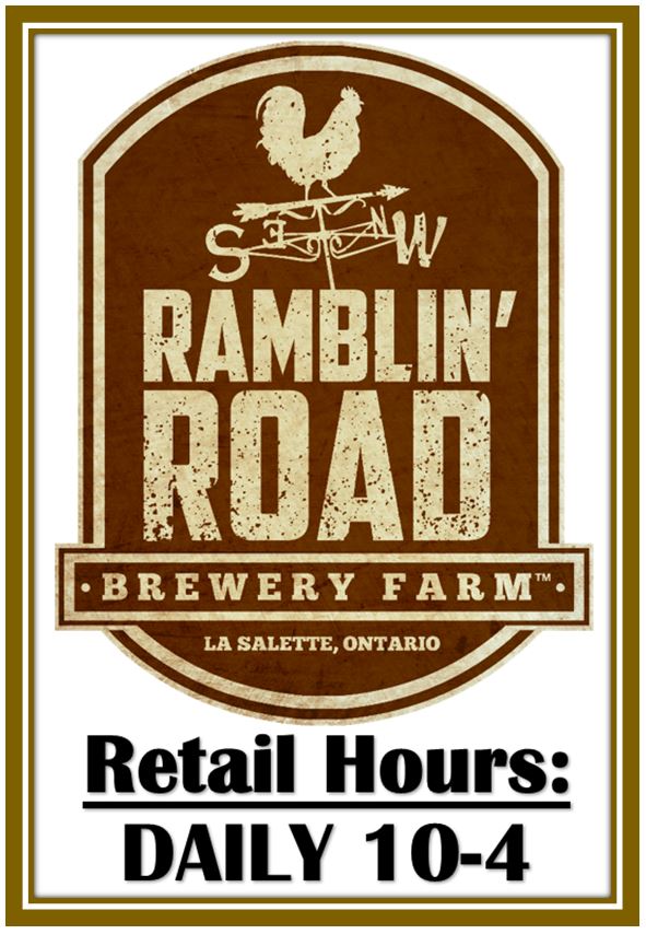 Ramblin Road Brewery Farm | 2970 Swimming Pool Rd, La Salette, ON N0E 1H0, Canada | Phone: (519) 582-1444