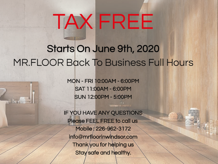 Mr.Floor | 3449 Walker Rd, Windsor, ON N8W 3S2, Canada | Phone: (519) 915-0585