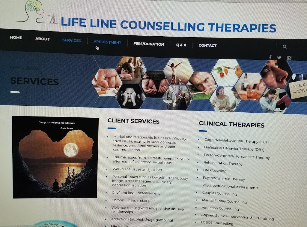 Life Line Counselling Therapies | 2233 South Millway, Mississauga, ON L5L 3H7, Canada | Phone: (416) 550-2227