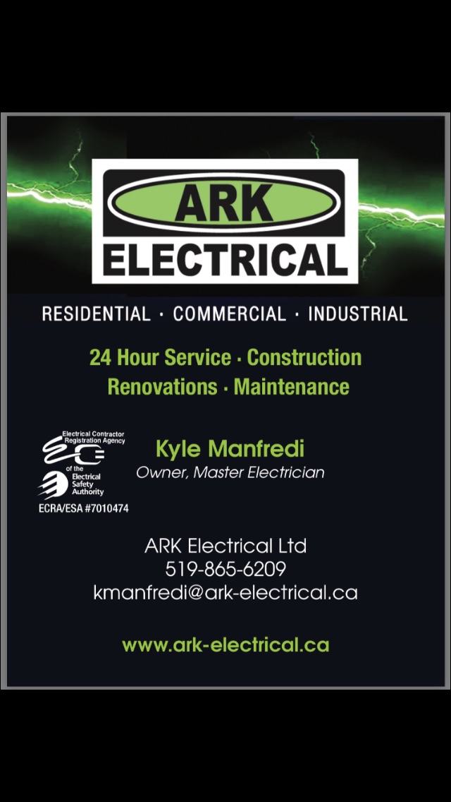 ARK Electrical Ltd | 389 Paris Rd, Brantford, ON N3T 5L8, Canada | Phone: (519) 865-6209