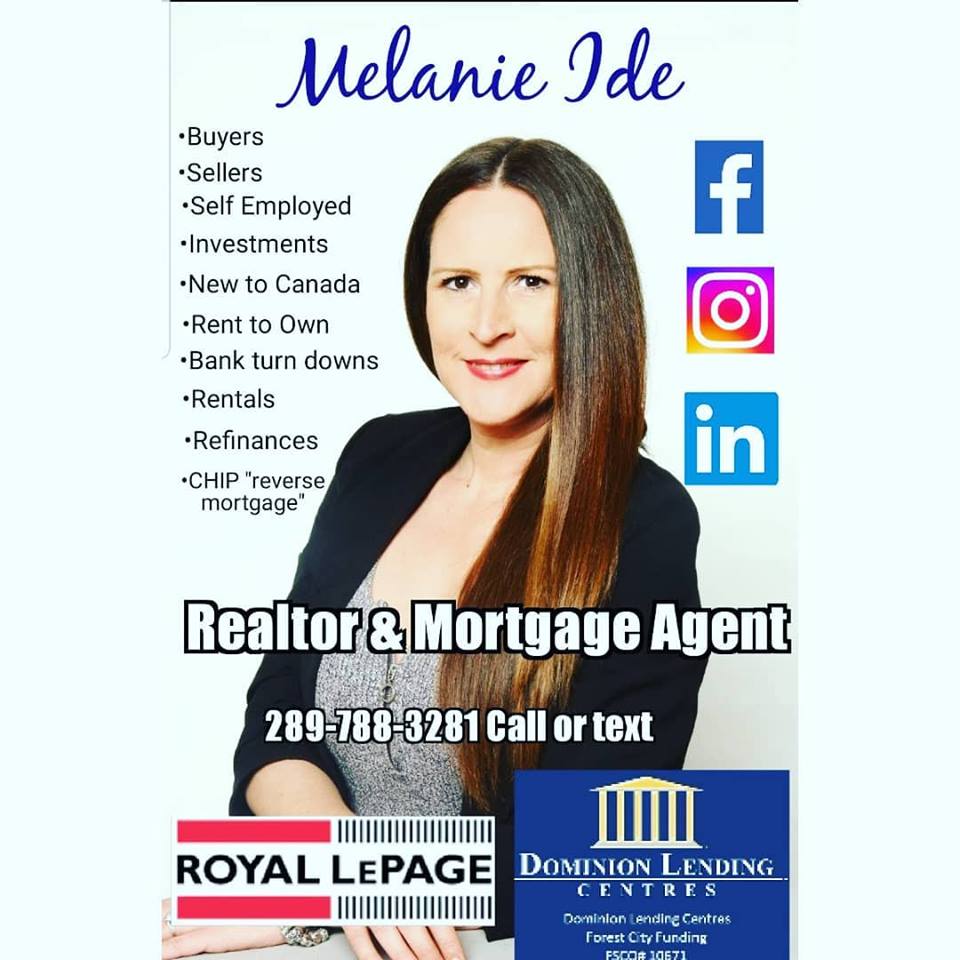 Melanie Ide - Dominion Lending - Royal LePage - Mortgage Broker | 471 Hespeler Rd #4, Cambridge, ON N1R 6J2, Canada | Phone: (289) 788-3281