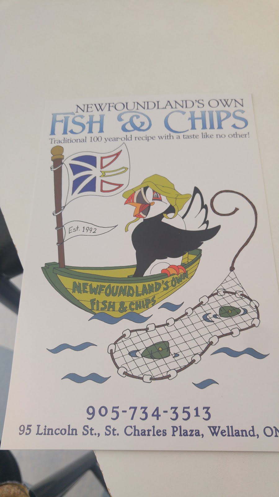 Newfoundlands Own Fish & Chips | 95 Lincoln St, Welland, ON L3C 5J7, Canada | Phone: (905) 734-3513