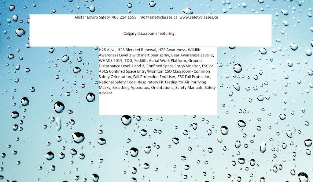 Calgary H2S Training | 1204 89 Ave SW, Calgary, AB T2V 0W4, Canada | Phone: (403) 214-1558