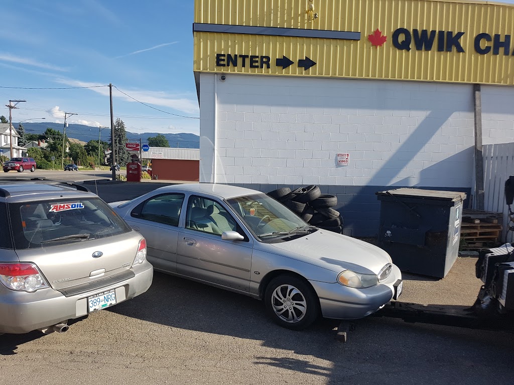 Qwik Change Oil & Lube | 3706 27 St, Vernon, BC V1T 4X3, Canada | Phone: (250) 545-0311