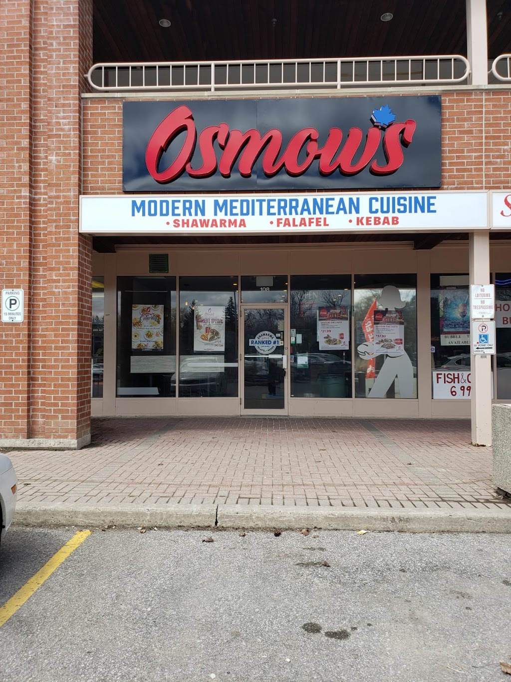 Osmows Shawarma | 126 Wellington St W Unit 108, Aurora, ON L4G 2N9, Canada | Phone: (905) 841-8887