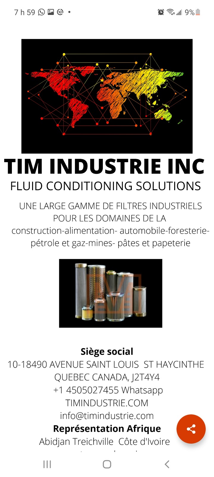 Tim industrie inc | 18490 Av. Saint-Louis #10, Saint-Hyacinthe, QC J2T 4Y4, Canada | Phone: (450) 502-7455