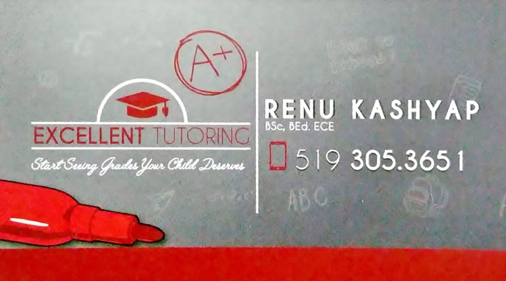 Excellent Tutoring by Renu | 63 Anderson Cres, Stratford, ON N5A 0E2, Canada | Phone: (519) 305-3651