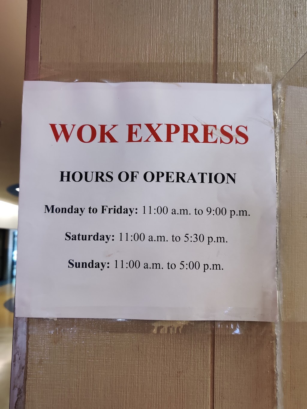Wok Express | 661 Upper James St, Hamilton, ON L9C 5R8, Canada | Phone: (905) 383-0699