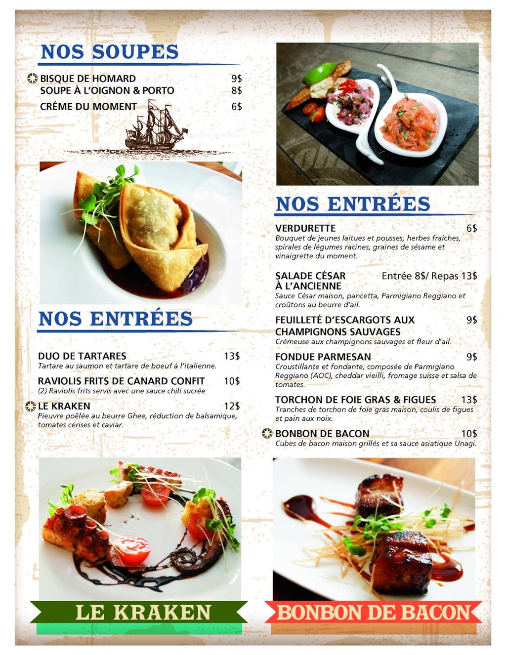 Restaurant Le Capitaine Provost | 2000 Chemin du Motel-sur-le-Lac, Frontenac, QC G6B 2S1, Canada | Phone: (819) 583-0293