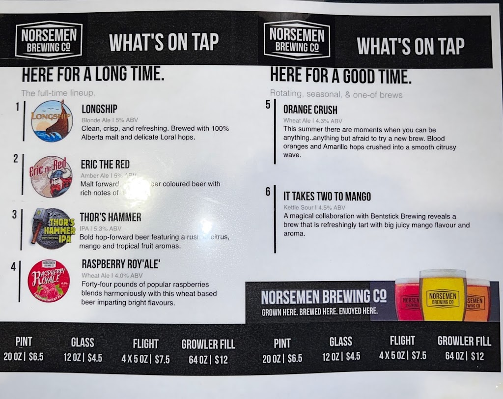Norsemen Brewing Co. | Camrose, AB T4V 3K3, Canada | Phone: (780) 672-9171
