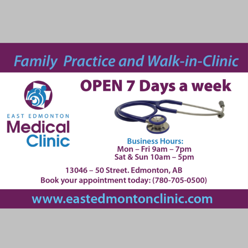 East edmonton medical clinic | 13046 50 St NW, Edmonton, AB T5A 4V9, Canada | Phone: (780) 705-0500