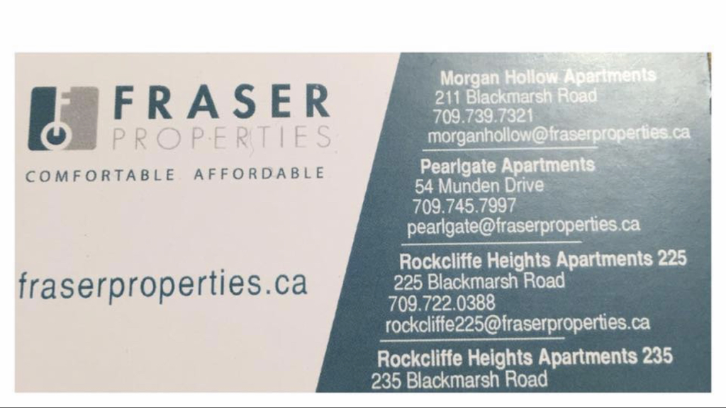 Fraser Properties LP | c/o Martek Morgan Finch 215 Water Street Atlantic Place, St. Johns, NL A1C 6C9, Canada | Phone: (709) 739-7321