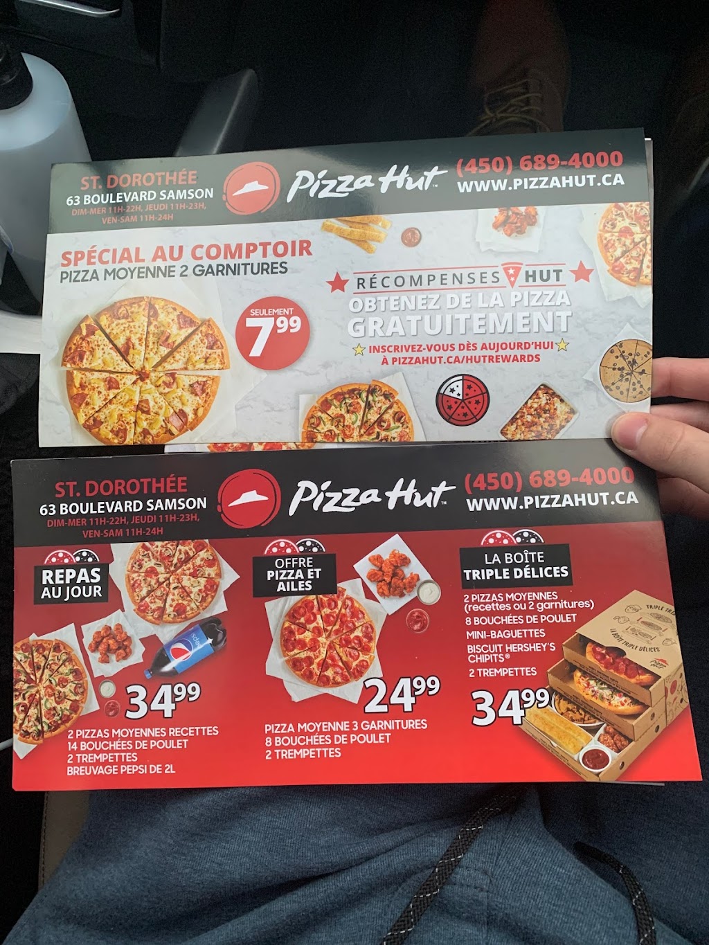 Pizza Hut | 63 Blvd. Samson, Laval, QC H7X 3E6, Canada | Phone: (450) 689-4000