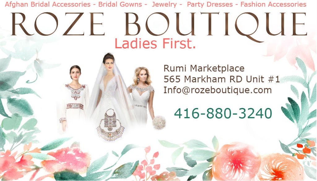 Roze Boutique | 565 Markham Rd #1, Scarborough, ON M1H 2A3, Canada | Phone: (416) 880-3240