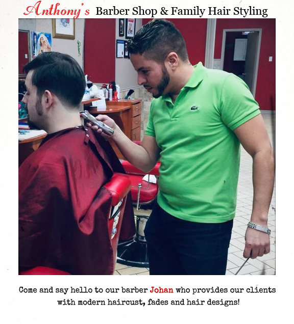 Anthonys Barber Shop & Hair Styling | 2458 Dundas St W, Mississauga, ON L5K 1R8, Canada | Phone: (905) 822-2150
