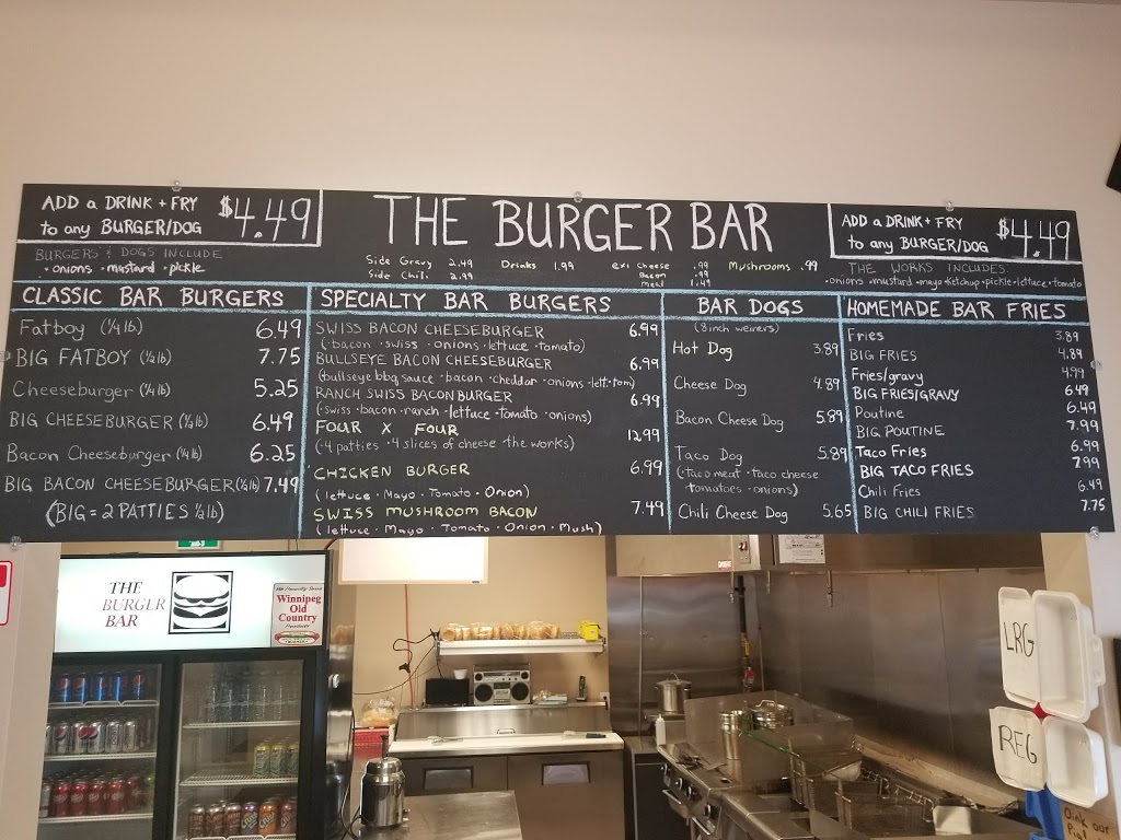 Burger Bar | 1680 Main St, Winnipeg, MB R2Y 4T9, Canada | Phone: (204) 334-2654