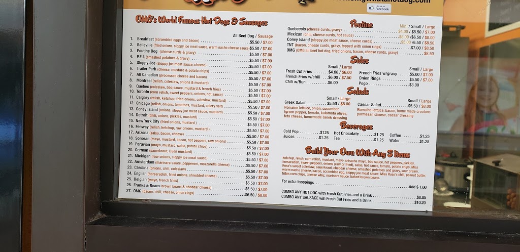 OMG What a Hotdog! | 494 Dundas St E, Belleville, ON K8N 1E8, Canada | Phone: (613) 779-7161