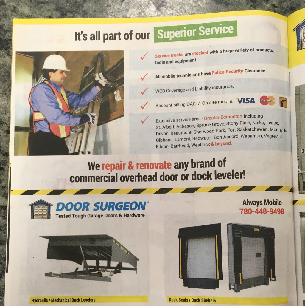 Door Surgeon | 17812 118 Ave NW, Edmonton, AB T5S 2W3, Canada | Phone: (780) 448-9498