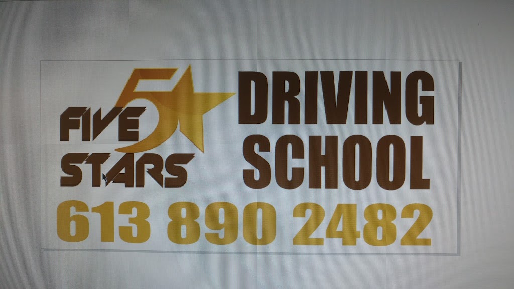 Five stars driving school | 146 Whetstone Crescent, Nepean, ON K2G 7C3, Canada | Phone: (613) 890-2482