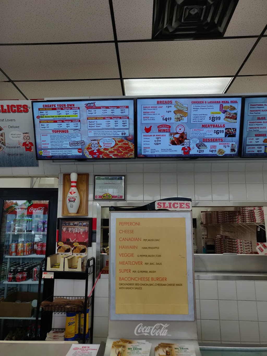 Square Boy Pizza | 555 Rossland Rd E, Oshawa, ON L1K 1K8, Canada | Phone: (905) 725-5853